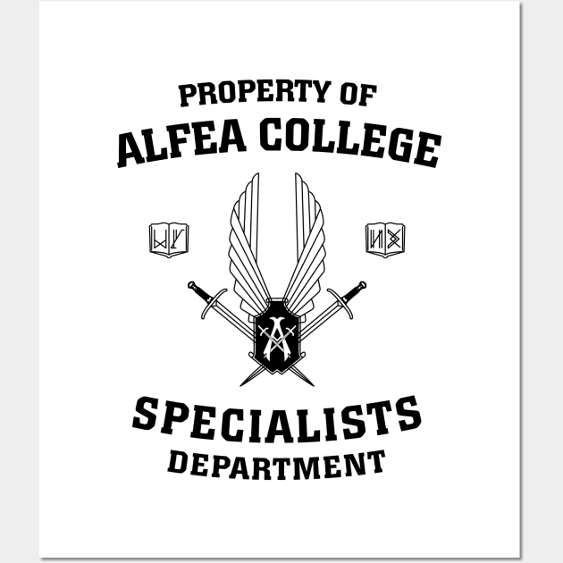 Property of Alfea College: Specialists Department Wall Art by BadCatDesigns